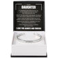 Cuff Bracelet Engraved - To My Daughter "Create A Beautiful Life Of Your Own"
