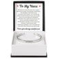 Cuff Bracelet Engraved - To My Niece "You Taught Me How To Love Without Fear"