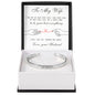 Cuff Bracelet Engraved - To My Wife "I Will Love You, Forever and Always"