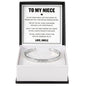 Cuff Bracelet Engraved - To My Niece "You Will Always Carry A Piece of Me"