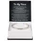 Cuff Bracelet Engraved - To My Niece "I Loved You"