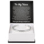 Cuff Bracelet Engraved - To My Niece "You Brought A Meaning To My Life"
