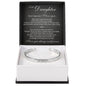 Cuff Bracelet Engraved - To My Daughter "Never Forget That I Love You"
