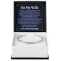Cuff Bracelet Engraved - To My Wife "I Love You To The Moon and Back"
