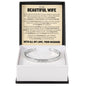 Cuff Bracelet Engraved - To My Beautiful Wife "The Love Of My Life"