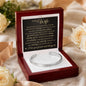 Cuff Bracelet Engraved - To My Wife "Thank You For Always Standing By Me"
