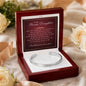Cuff Bracelet Engraved - To My Bonus Daughter "Life Gave Me The Gift of You"