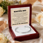 Cuff Bracelet Engraved - To My Beautiful Wife "The Love Of My Life"