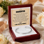 Cuff Bracelet Engraved - To My Daughter "You Are My Most Precious Treasure"