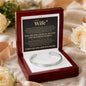 Cuff Bracelet Engraved - To My Wife "You Are The Light In My Life and My Whole World"