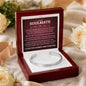 Cuff Bracelet Engraved - To My Soulmate "I Found My Missing Piece"