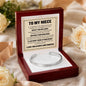 Cuff Bracelet Engraved - To My Niece "I'll Be Right There In Your Heart"