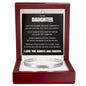 Cuff Bracelet Engraved - To My Daughter "My Love Will Stay With You Always"