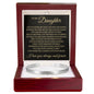 Cuff Bracelet Engraved - To My Daughter "You Name Will Always Live In My Heart"