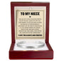 Cuff Bracelet Engraved - To My Niece "I'll Still Be Right Beside You"