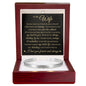 Cuff Bracelet Engraved - To My Wife "Thank You For Always Standing By Me"