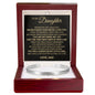 Cuff Bracelet Engraved - To My Daughter "Never Forget How Much I Love You"