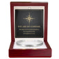 Cuff Bracelet Engraved - "You Are My Compass"