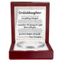 Engraved Cuff Bracelet - To My Granddaughter "Remember I'll Always Be Right There With You"