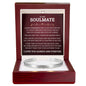 Cuff Bracelet Engraved - To My Soulmate "I Found My Missing Piece"