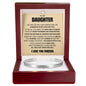 Cuff Bracelet Engraved - To My Daughter "I Love You Beyond All Reason and Measure"