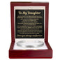 Cuff Bracelet Engraved - To My Daughter "Never Forget That My Love For You Will Never End"