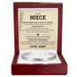 Cuff Bracelet Engraved - To My Niece "Never Forget That I Love You Forever"