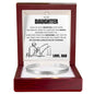 Cuff Bracelet Engraved - To My Daughter "My Love Will Always Stay By Your Side"