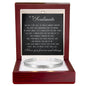 Cuff Bracelet Engraved - To My Soulmate "I'm Ready To Be Your Last"
