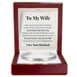 Cuff Bracelet Engraved - To My Wife "Never Forget That I Love You"