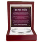 Cuff Bracelet Engraved - To My Wife "I Can't Imagine My Life Without You"