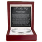 Cuff Bracelet Engraved - To My Wife "Never Forget How Much I Love You"