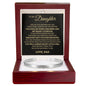 Cuff Bracelet Engraved - To My Daughter "You Gave My World Meaning and My Heart A Purpose"