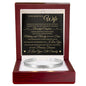 Cuff Bracelet Engraved - To My Wife "I Love You With All My Heart"