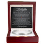 Cuff Bracelet Engraved - To My Daughter "Be Bold, Stay Fearless, and Embrace Life"