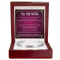 Cuff Bracelet Engraved - To My Wife "I Love You More Than Words Could Ever Express"