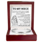 Cuff Bracelet Engraved - To My Niece "Hold This Bracelet Close, And Let It Feel Like I'm Hugging You"