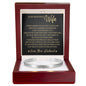 Cuff Bracelet Engraved - To My Beautiful Wife "I Can't Live Without You"