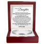 Cuff Bracelet Engraved - To My Daughter "Keep My Love Close In Your Heart"