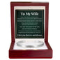 Cuff Bracelet Engraved - To My Wife "Never Forget How Much I Love You"
