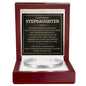 Cuff Bracelet Engraved - To My Badass Stepdaughter "I Will Forever Be Here For You"
