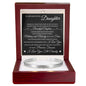 To My Daughter "Always Keep Me In Your Heart" Custom Engraved Cuff Bracelet