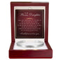 Cuff Bracelet Engraved - To My Bonus Daughter "Life Gave Me The Gift of You"
