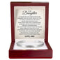 Cuff Bracelet Engraved - To My Daughter "You Bring Sunshine Into My World"