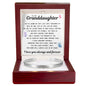 Engraved Cuff Bracelet - To My Granddaughter "Keep Chasing Your Dreams"