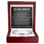 Cuff Bracelet Engraved - To My Niece "You Filled The Empty Spaces In My Heart"
