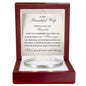 Cuff Bracelet Engraved - To My Beautiful Wife "I Love You"