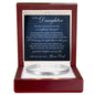 Cuff Bracelet Engraved - To My Daughter "I'll Always Be Right There With You"