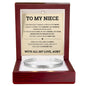 Cuff Bracelet Engraved - To My Niece "Never Give Up, I Believe in You"