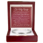 Cuff Bracelet Engraved - To My Wife "Marrying You Was The Best Decision I Have Ever Made"